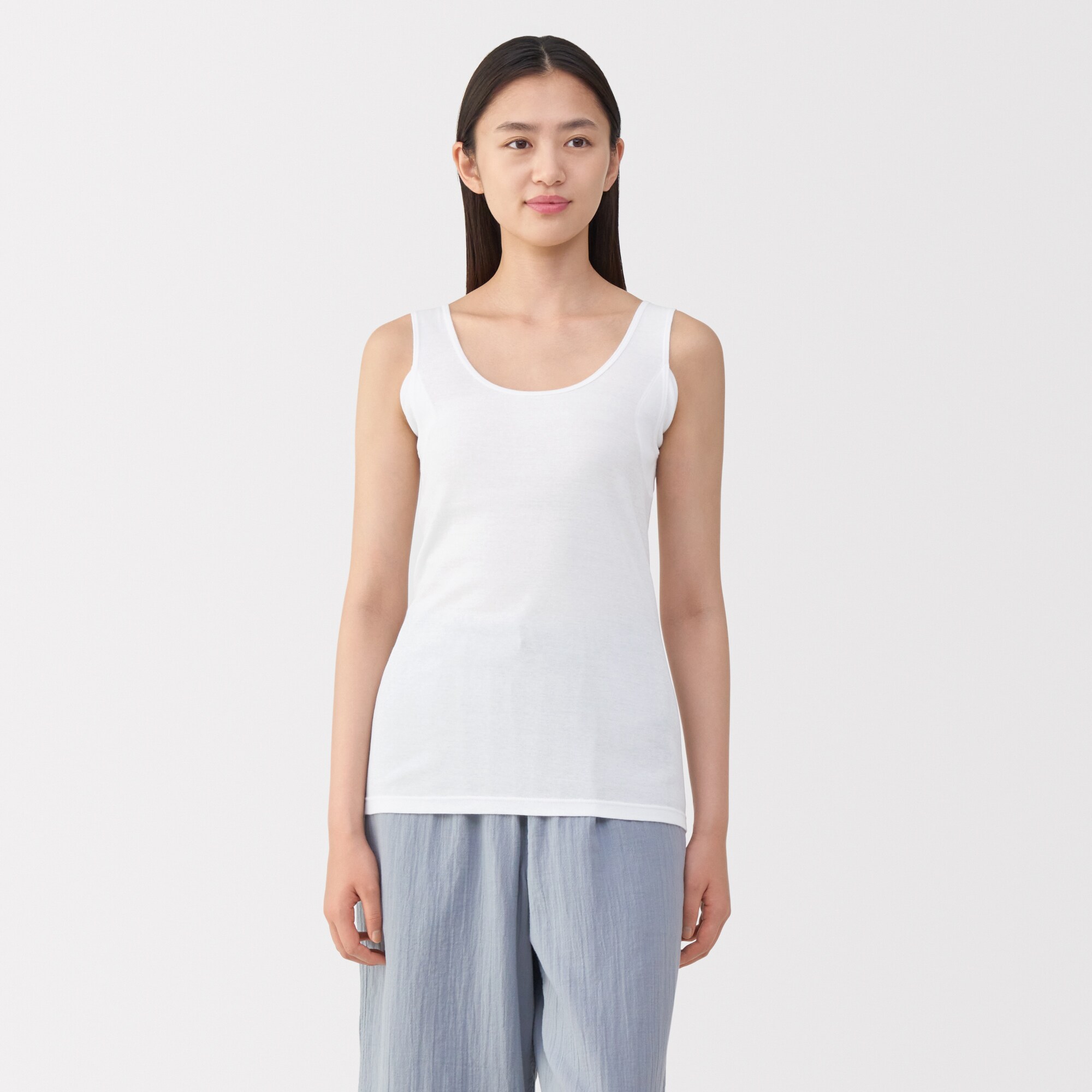 婦人　さらっと綿汗取りパッド付きタンクトップ