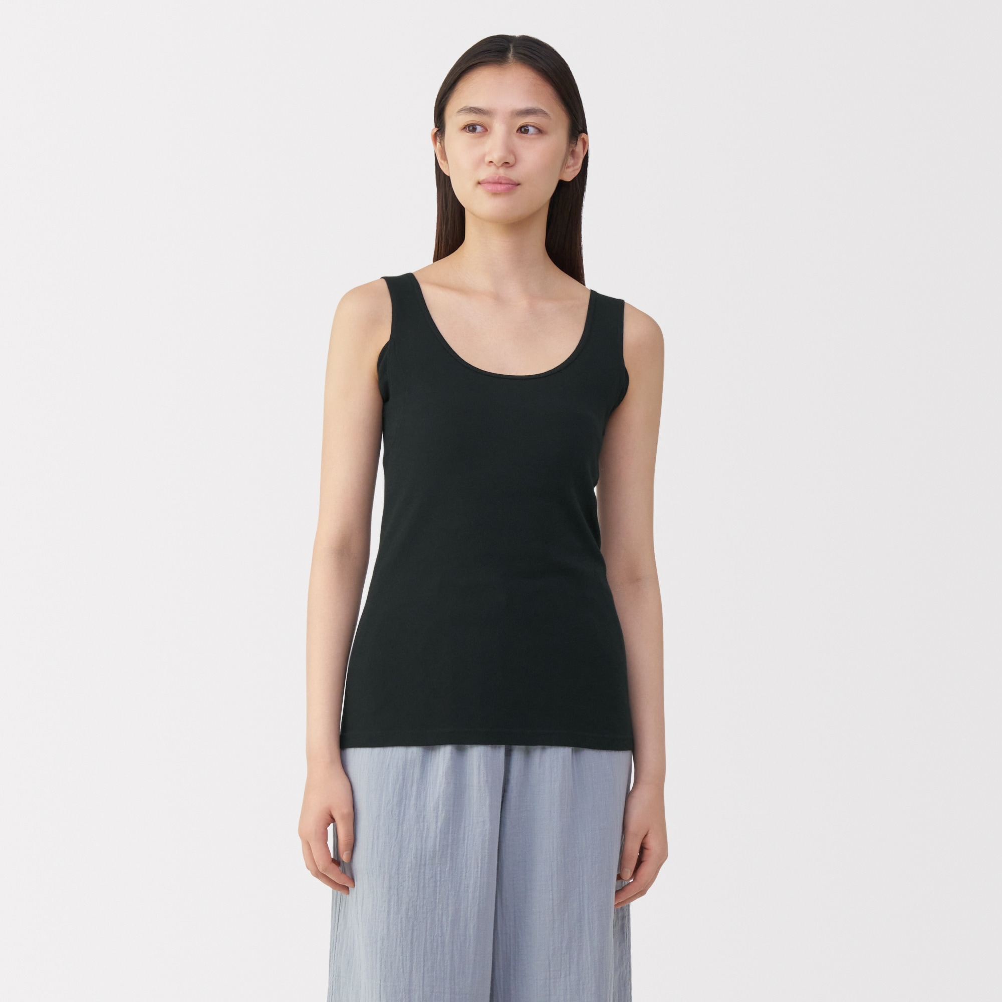 婦人　さらっと綿汗取りパッド付きタンクトップ