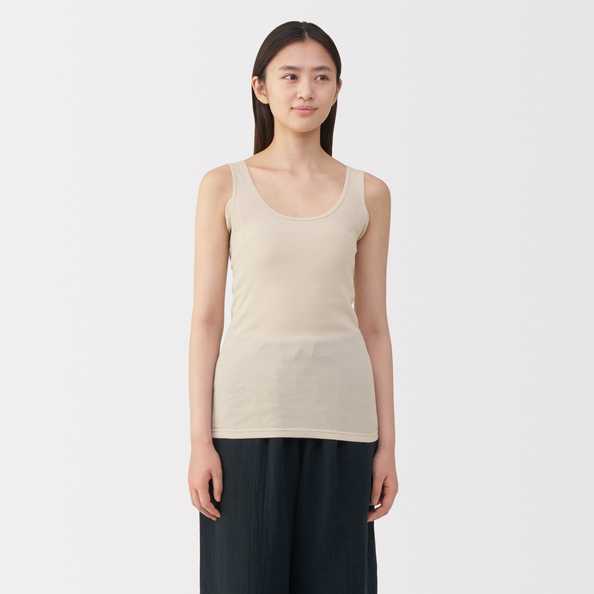 婦人　さらっと綿汗取りパッド付きタンクトップ