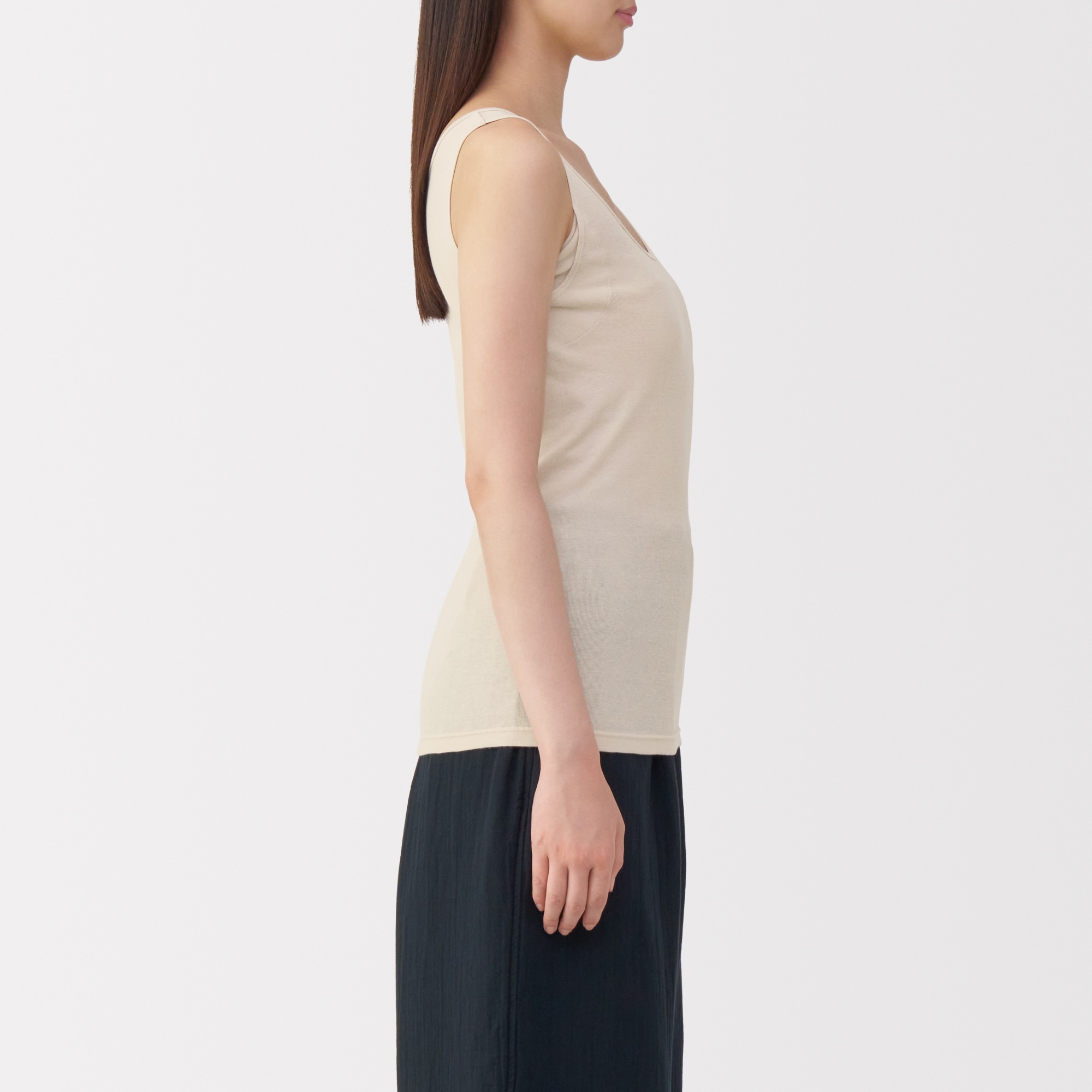 婦人　さらっと綿汗取りパッド付きタンクトップ