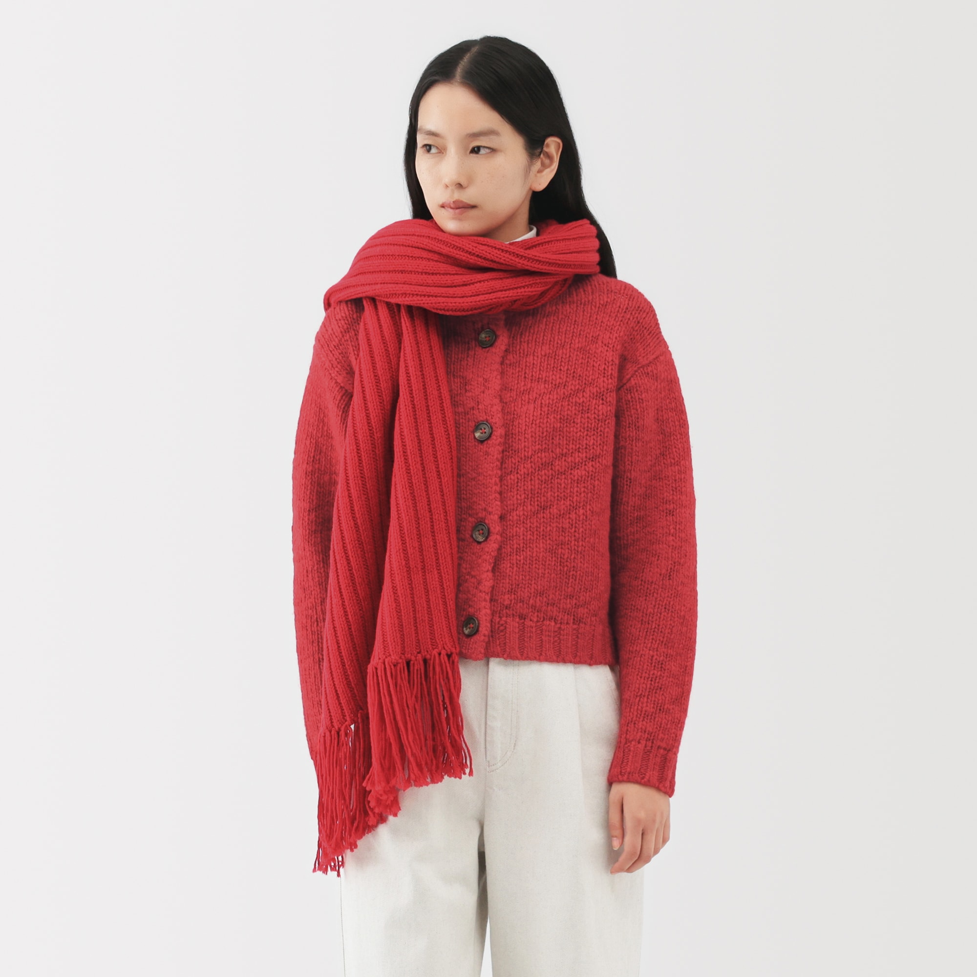 メリノウールローゲージストール | 無印良品