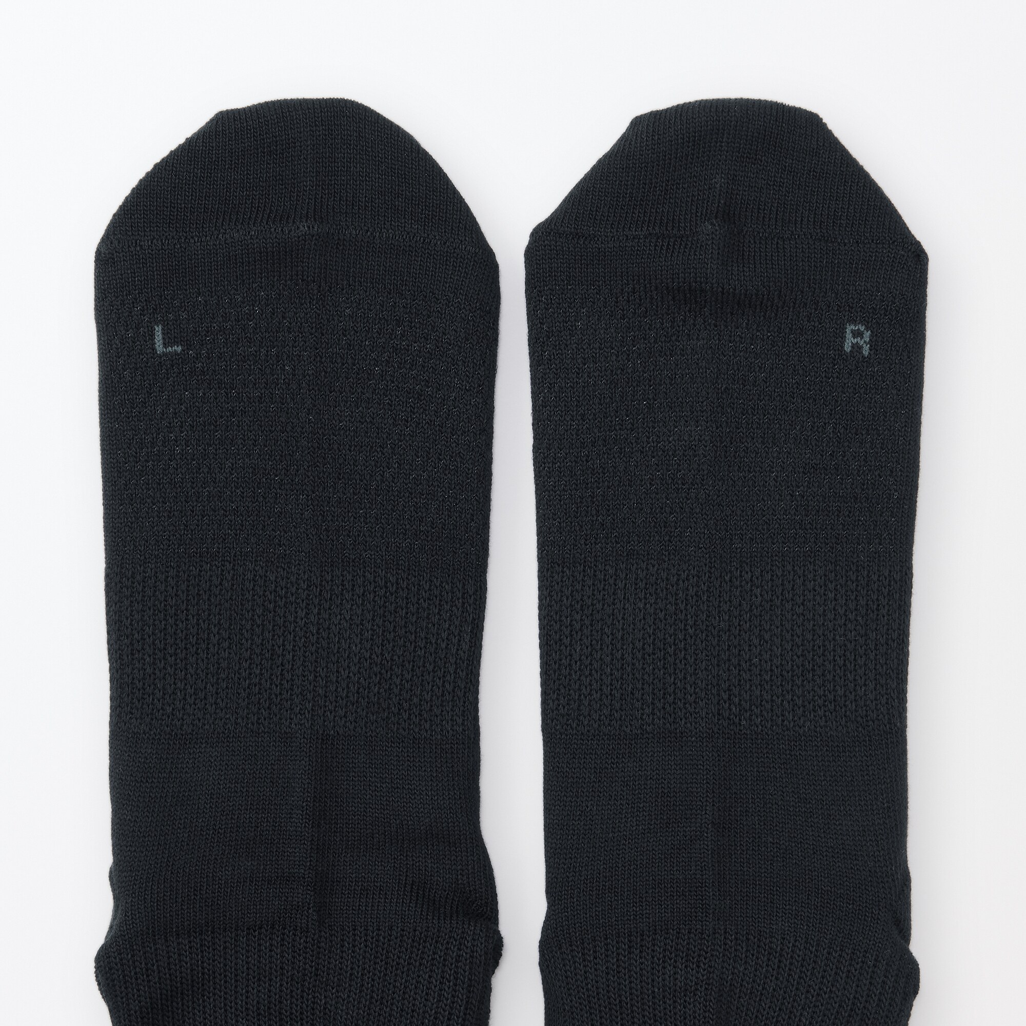 足なり直角　サポート付き　奈良県で編んだ　右と左のある靴下