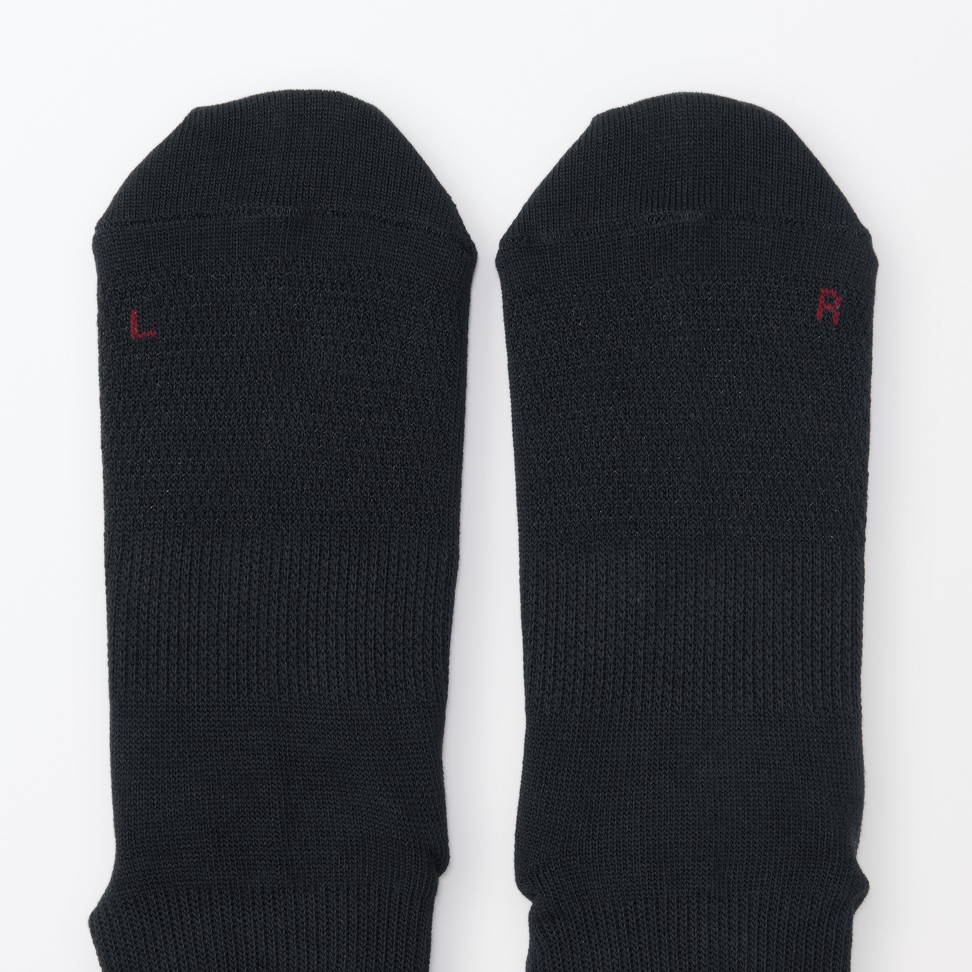 足なり直角　サポート付き　奈良県で編んだ　右と左のある靴下