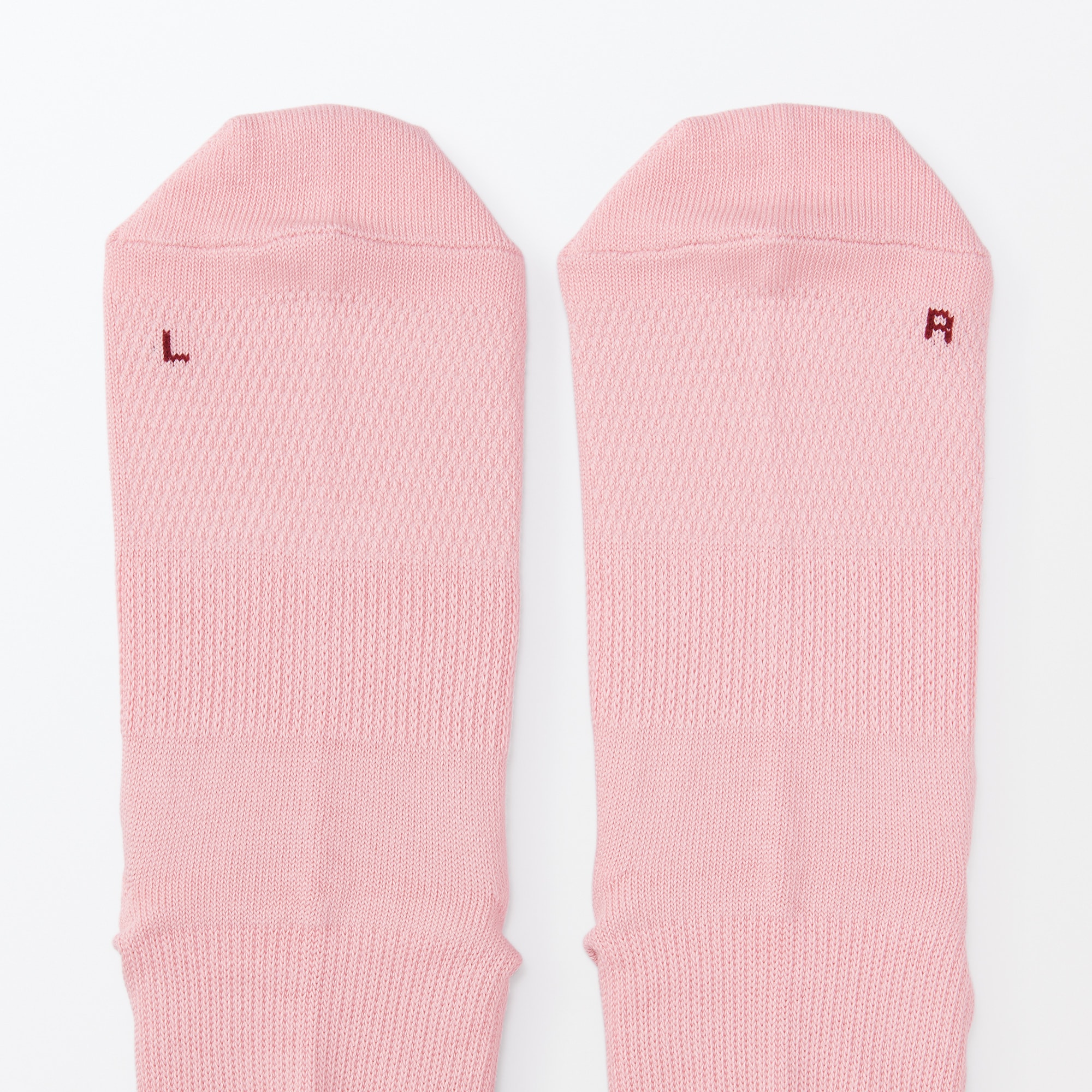 足なり直角　サポート付き　奈良県で編んだ　右と左のある靴下