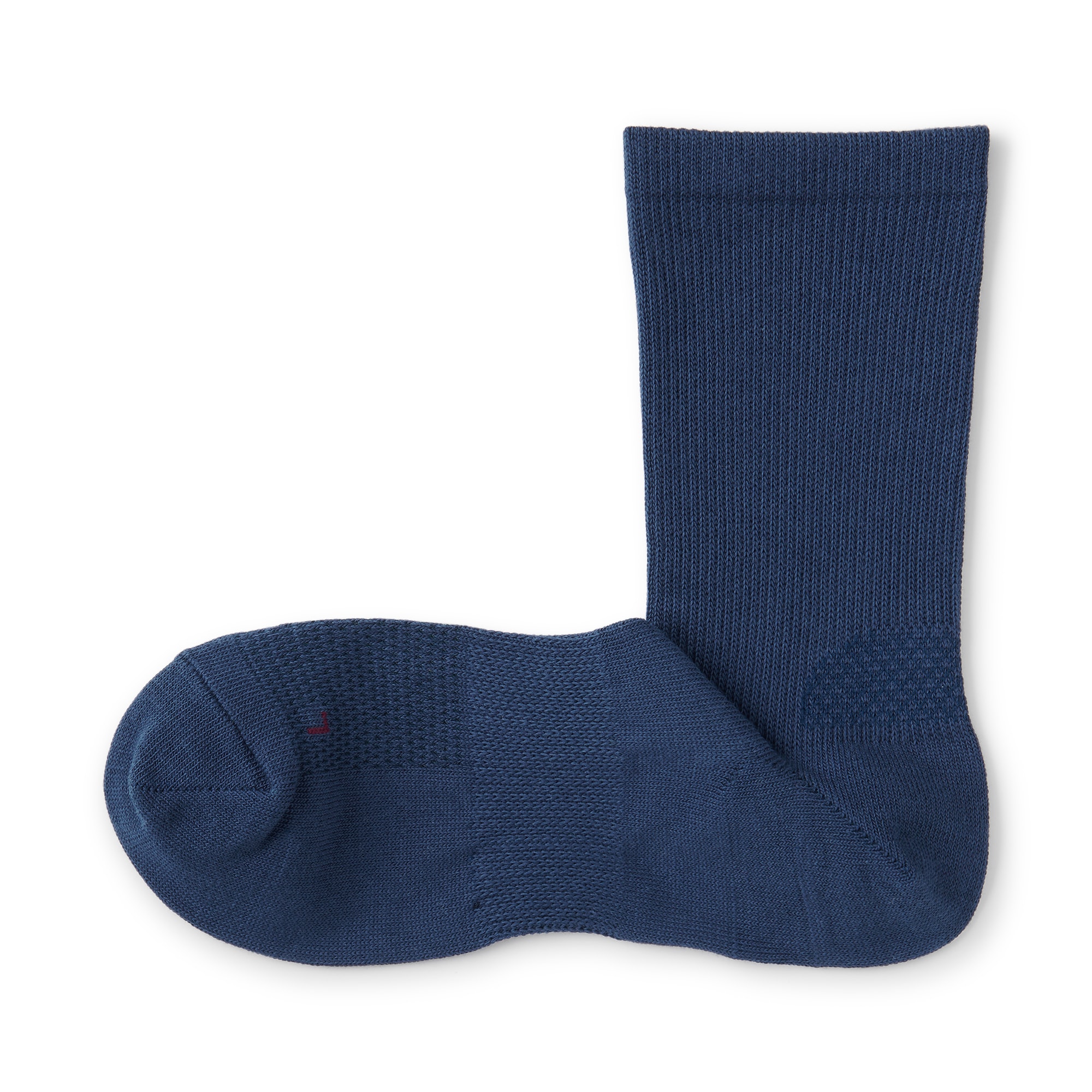 足なり直角　サポート付き　奈良県で編んだ　右と左のある靴下