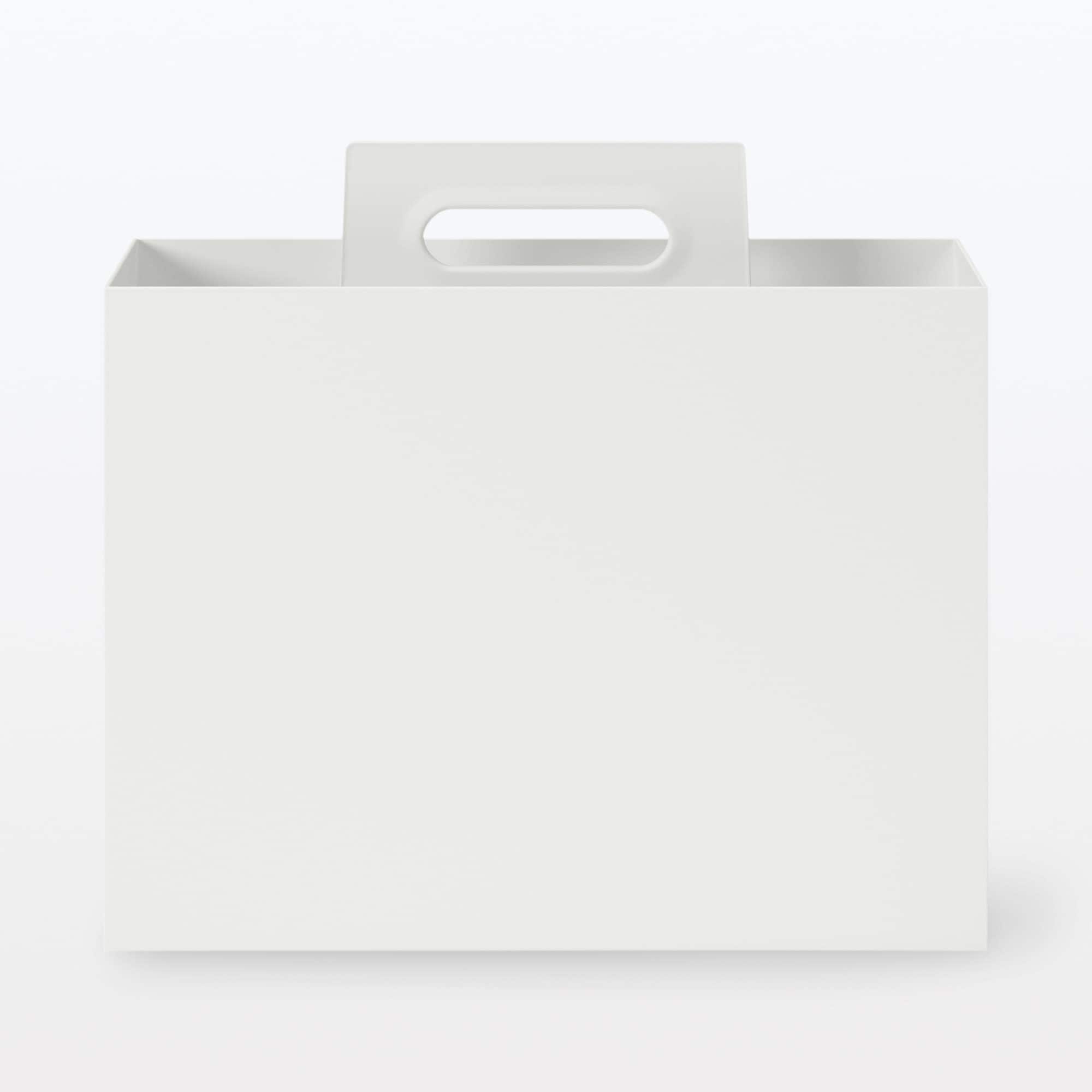 再生ポリプロピレン入り持ち手付きファイルボックス・スタンダード