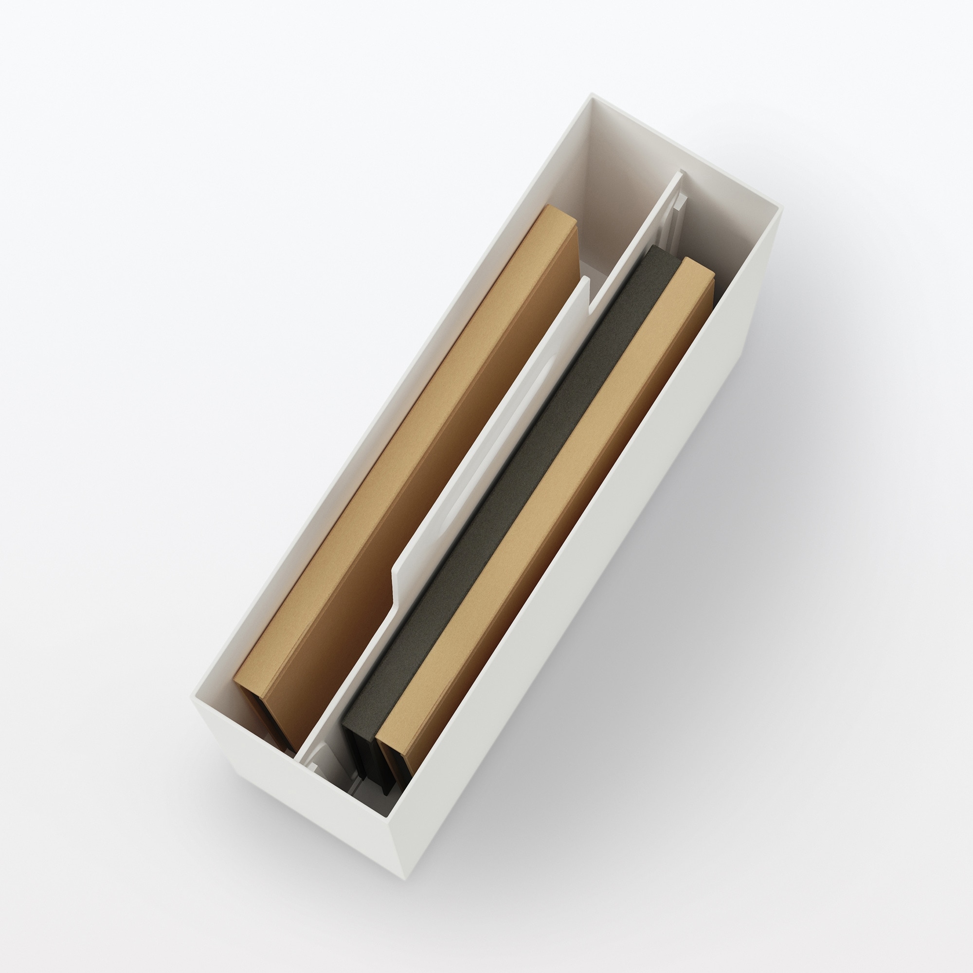 再生ポリプロピレン入り持ち手付きファイルボックス・スタンダード