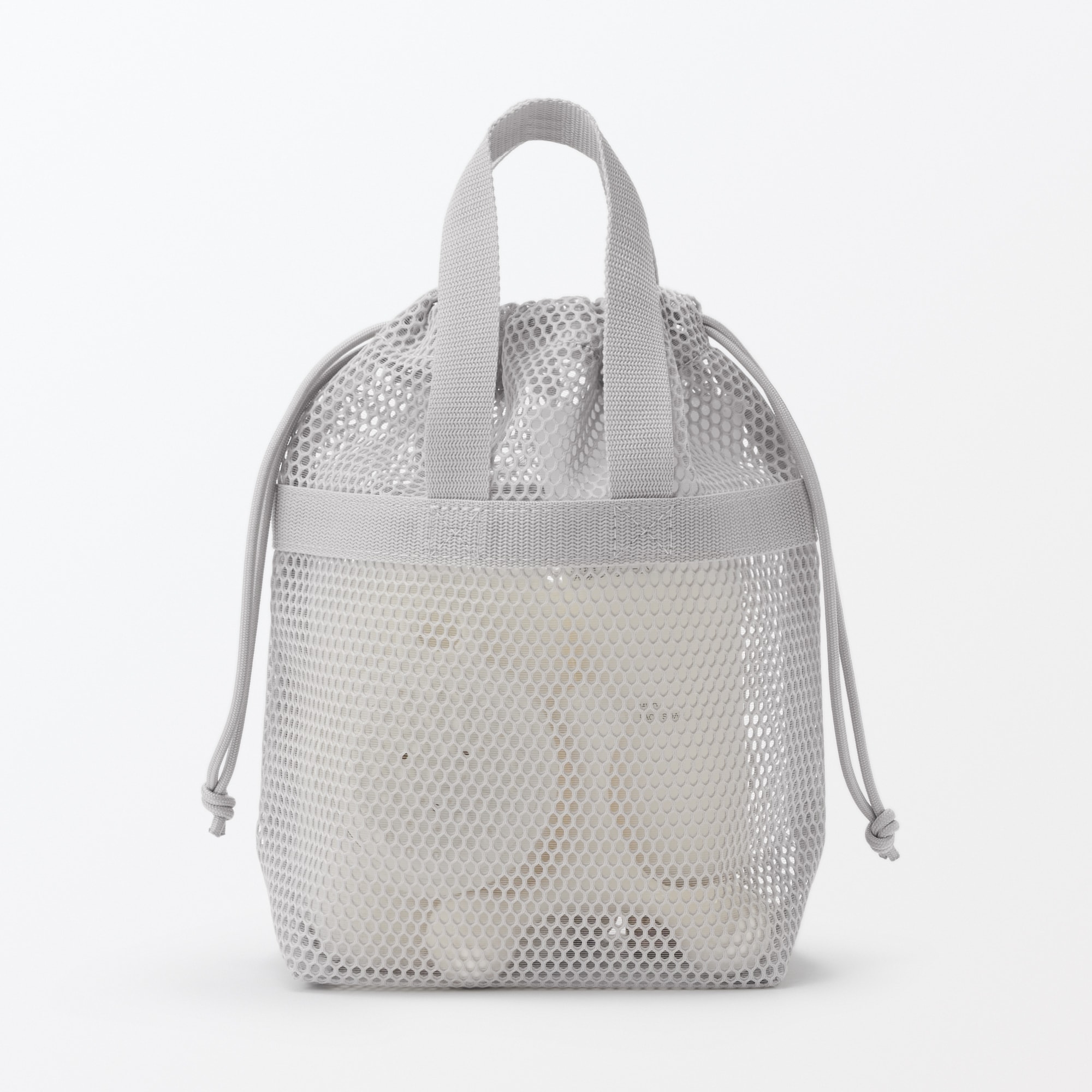 立体メッシュ持ち手付き巾着 | 無印良品