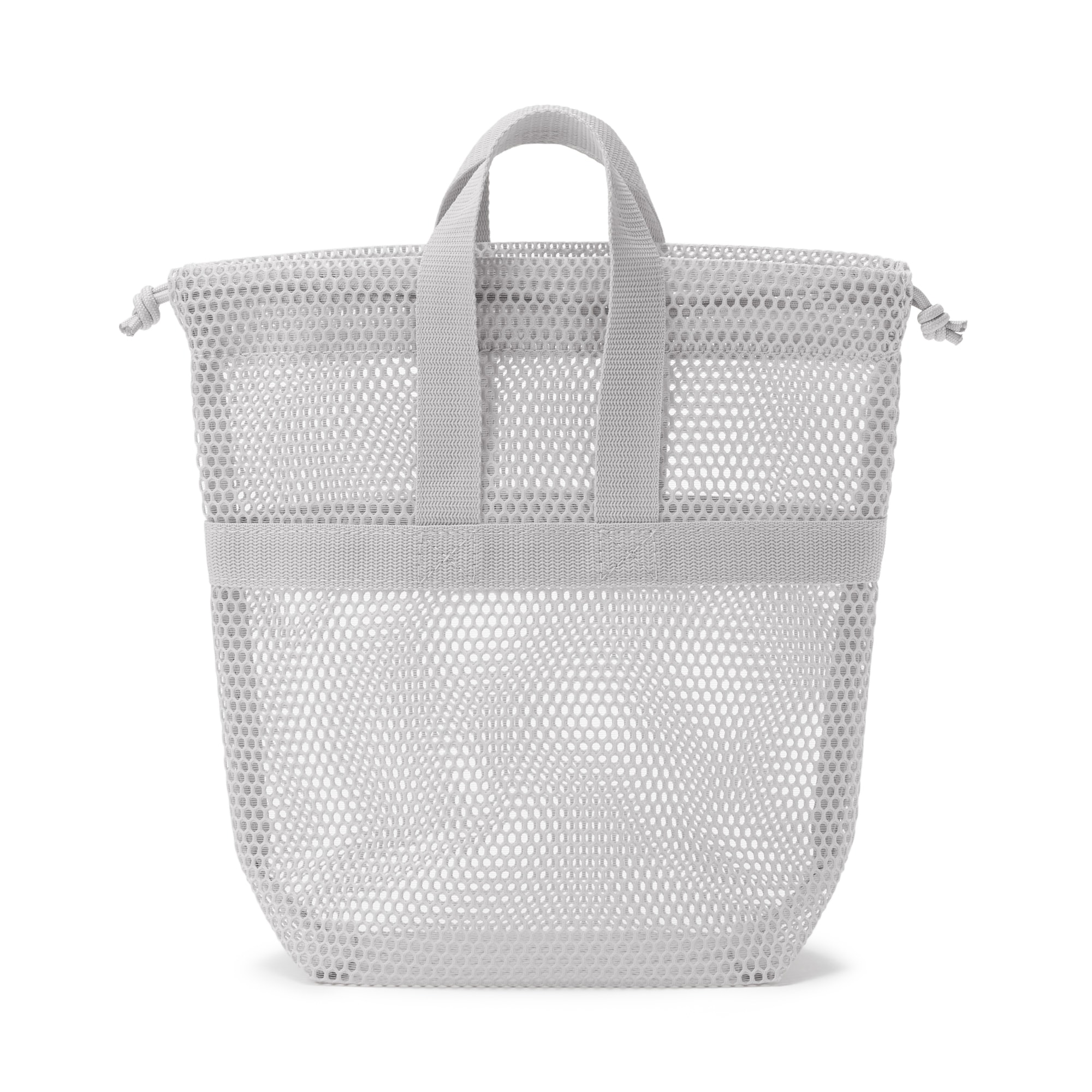 立体メッシュ持ち手付き巾着