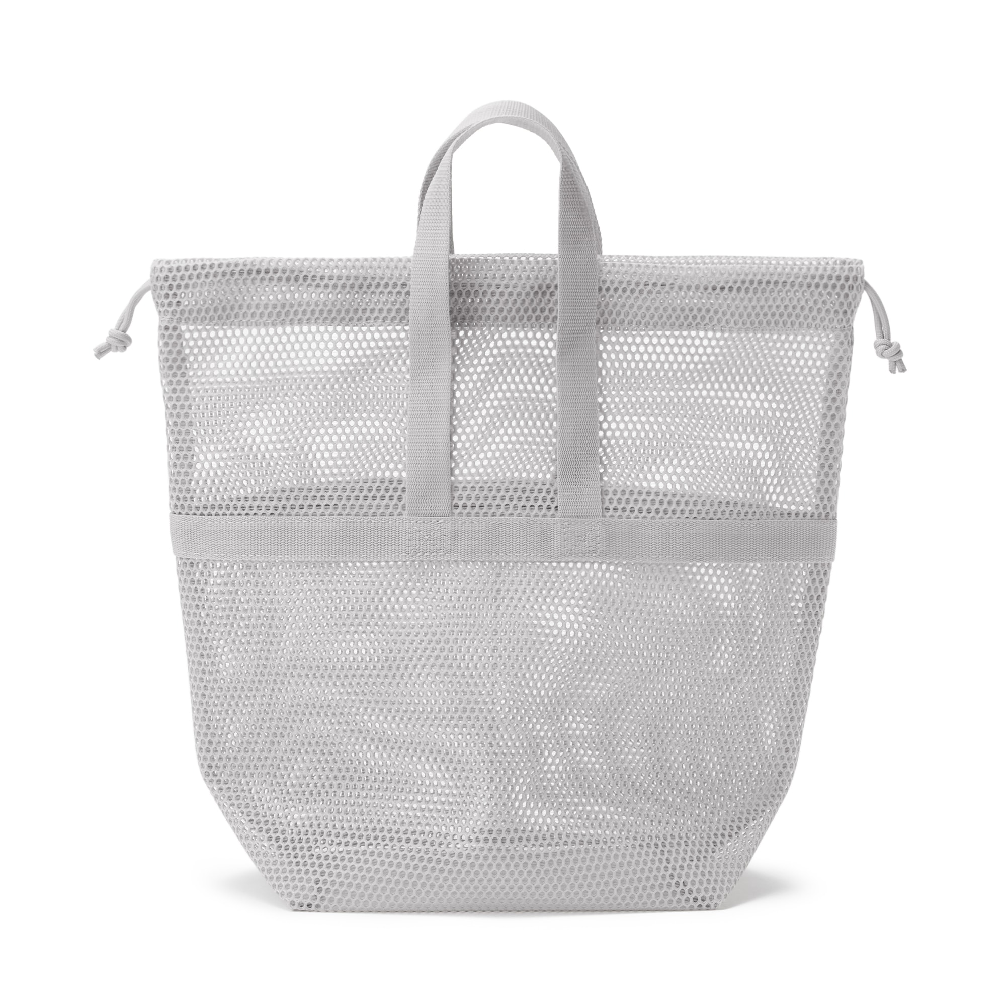 立体メッシュ持ち手付き巾着