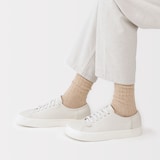 紳士　足なり直角　日本で編みたてたウール混ローゲージ靴下