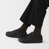 紳士　足なり直角　日本で編みたてたウール混ローゲージ靴下