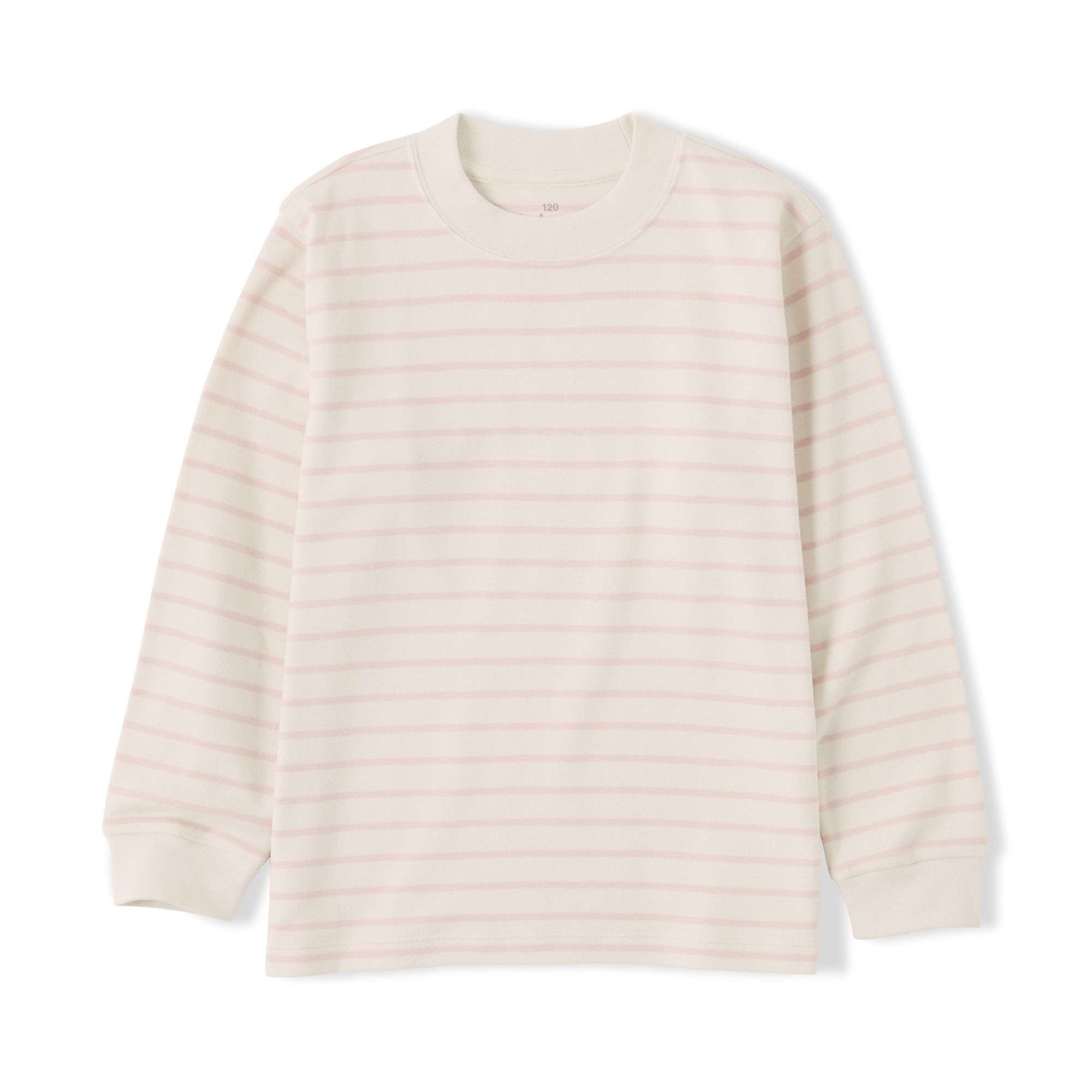 キッズ　両面起毛クルーネック長袖Ｔシャツ