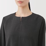 婦人　起毛長袖ワンピース