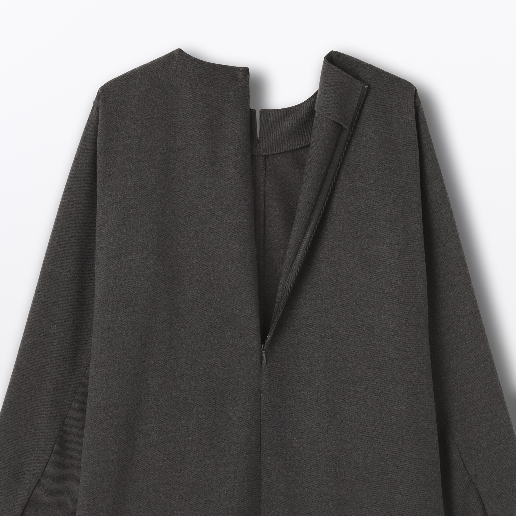 婦人　起毛長袖ワンピース