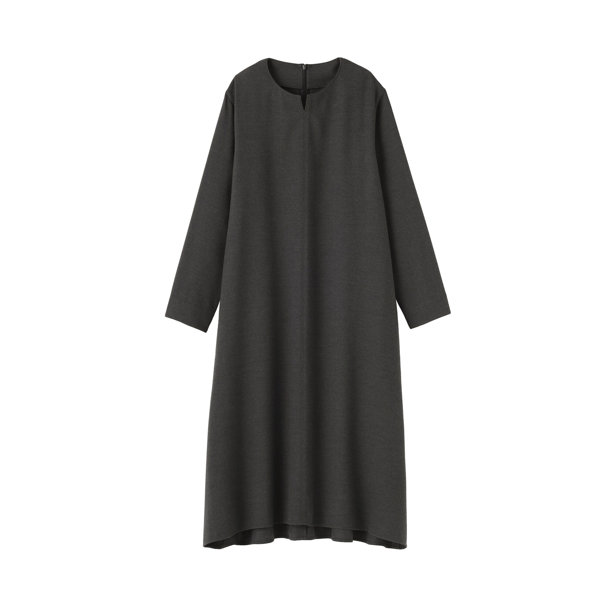 婦人　起毛長袖ワンピース