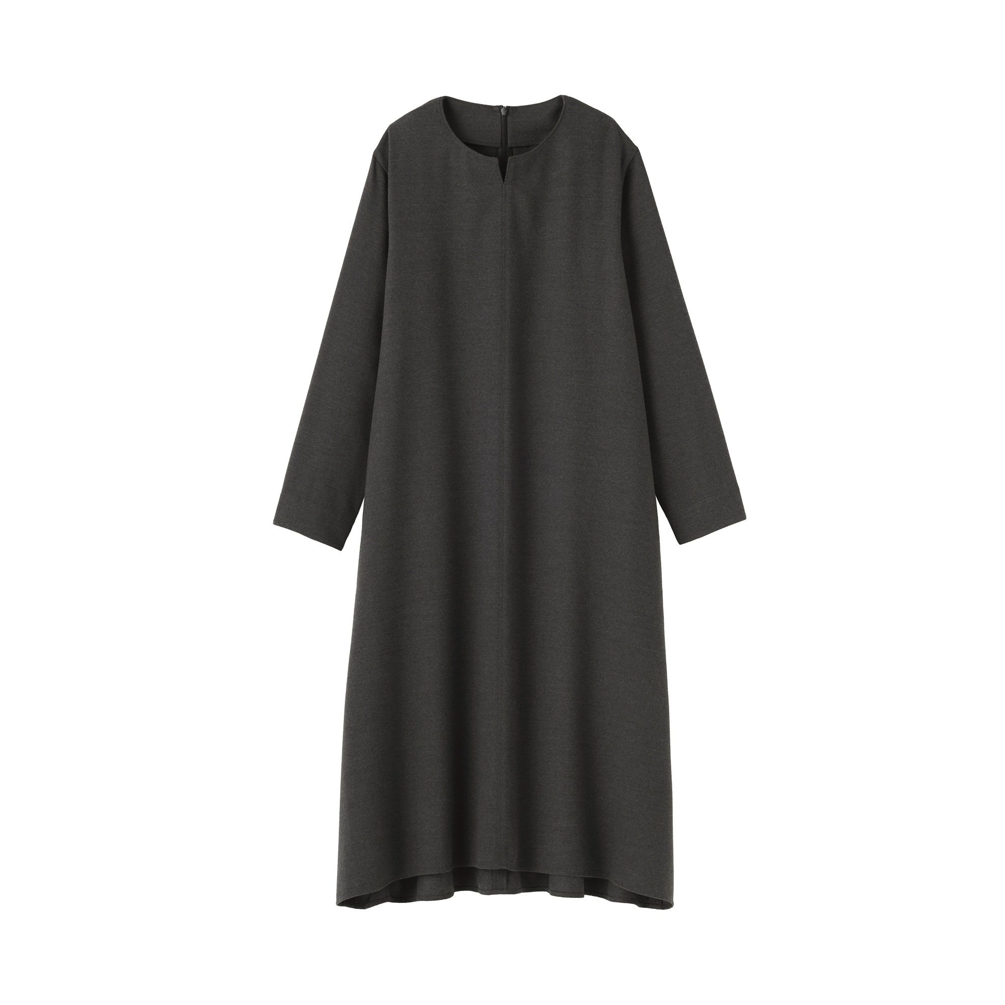 婦人　起毛長袖ワンピース