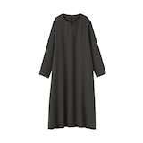 婦人　起毛長袖ワンピース