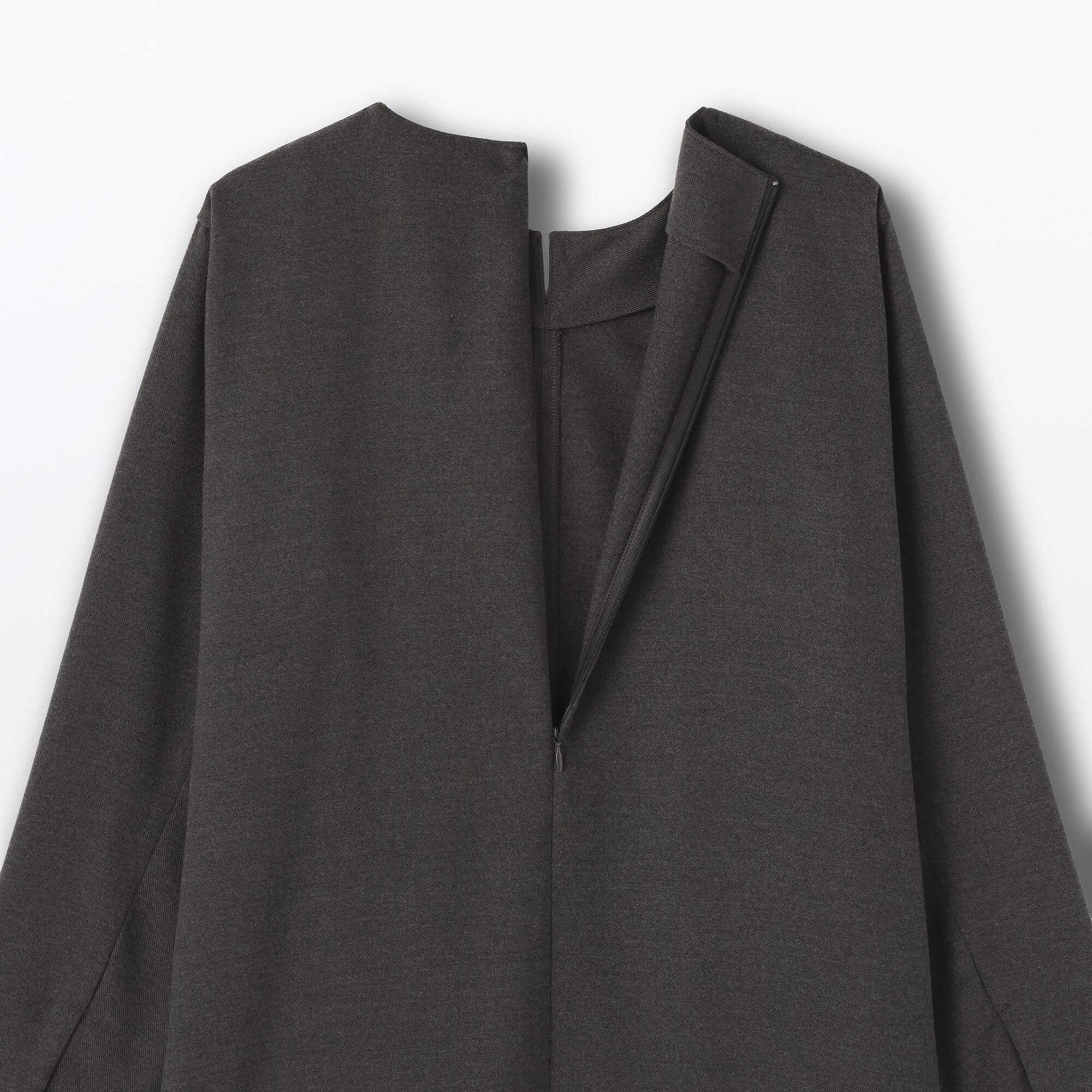 婦人　起毛長袖ワンピース