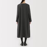 婦人　起毛長袖ワンピース