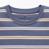 キッズ　綿天竺編みクルーネック長袖Ｔシャツ　ボーダー