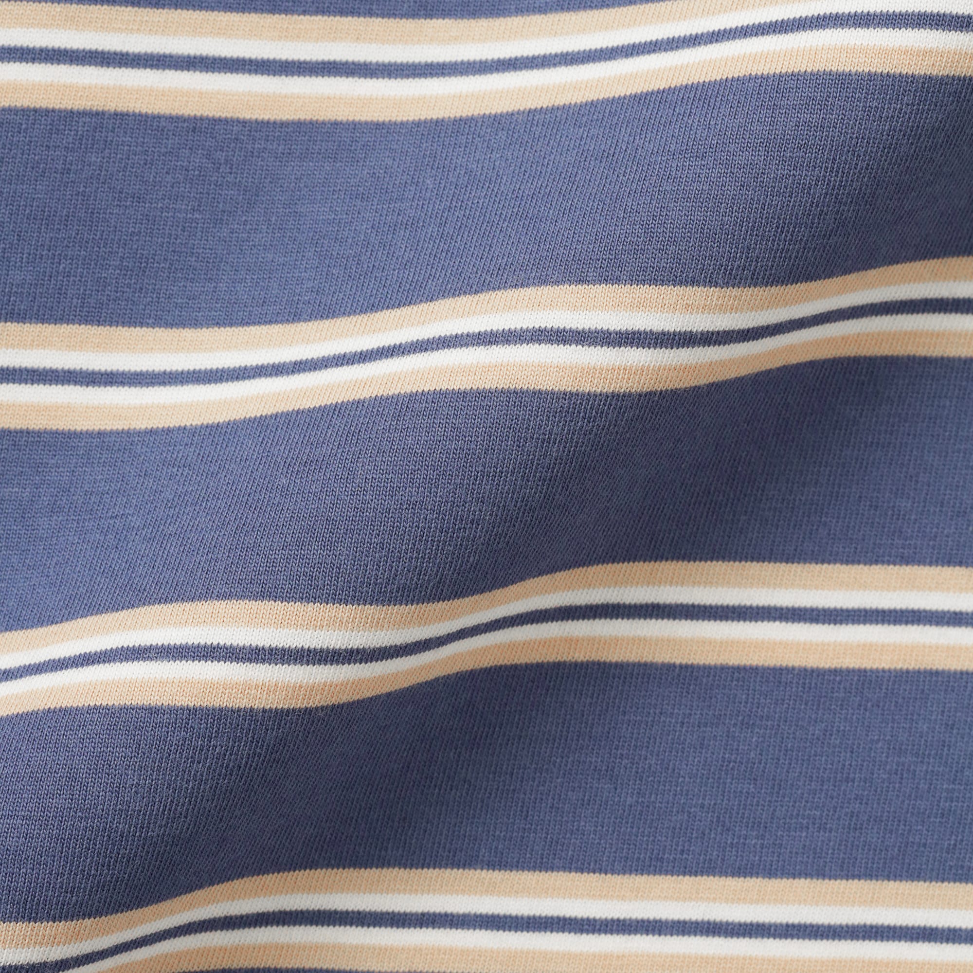 キッズ　綿天竺編みクルーネック長袖Ｔシャツ　ボーダー