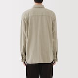 紳士　両面起毛フランネルシャツジャケット