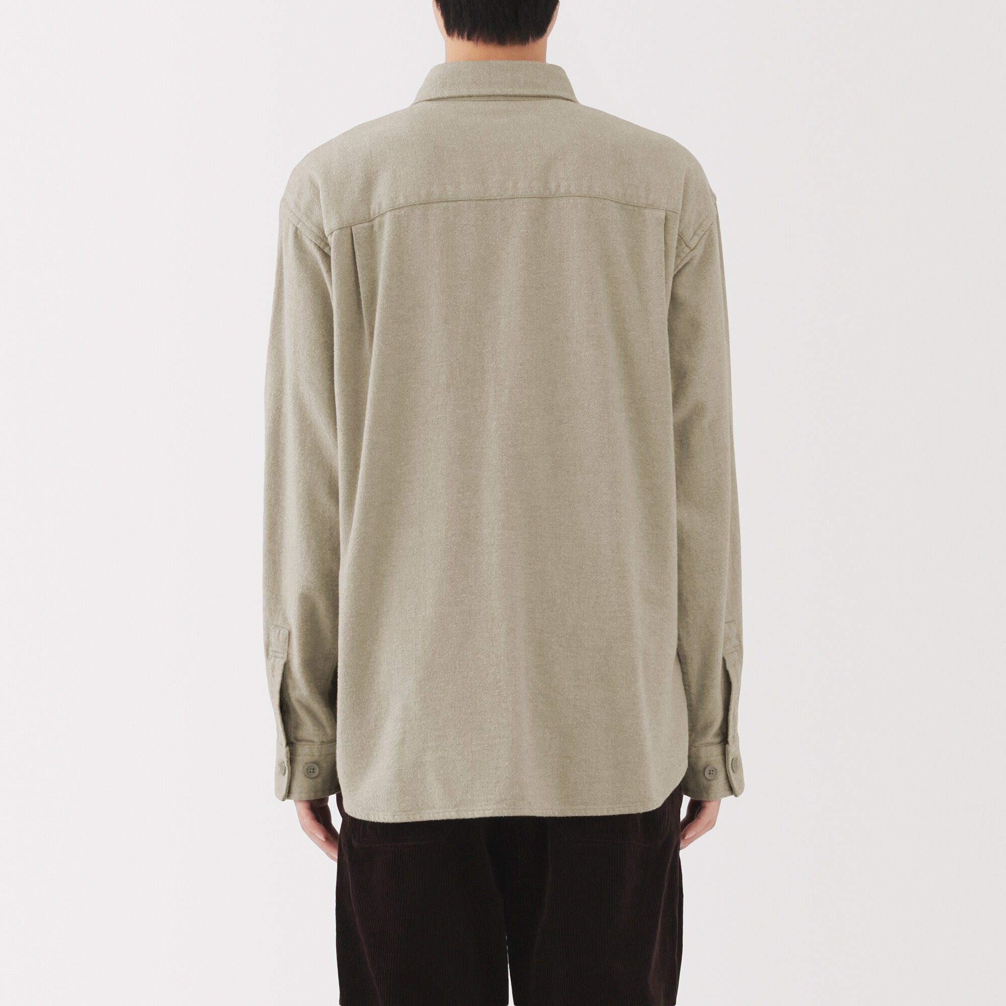 紳士　両面起毛フランネルシャツジャケット