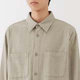 紳士　両面起毛フランネルシャツジャケット