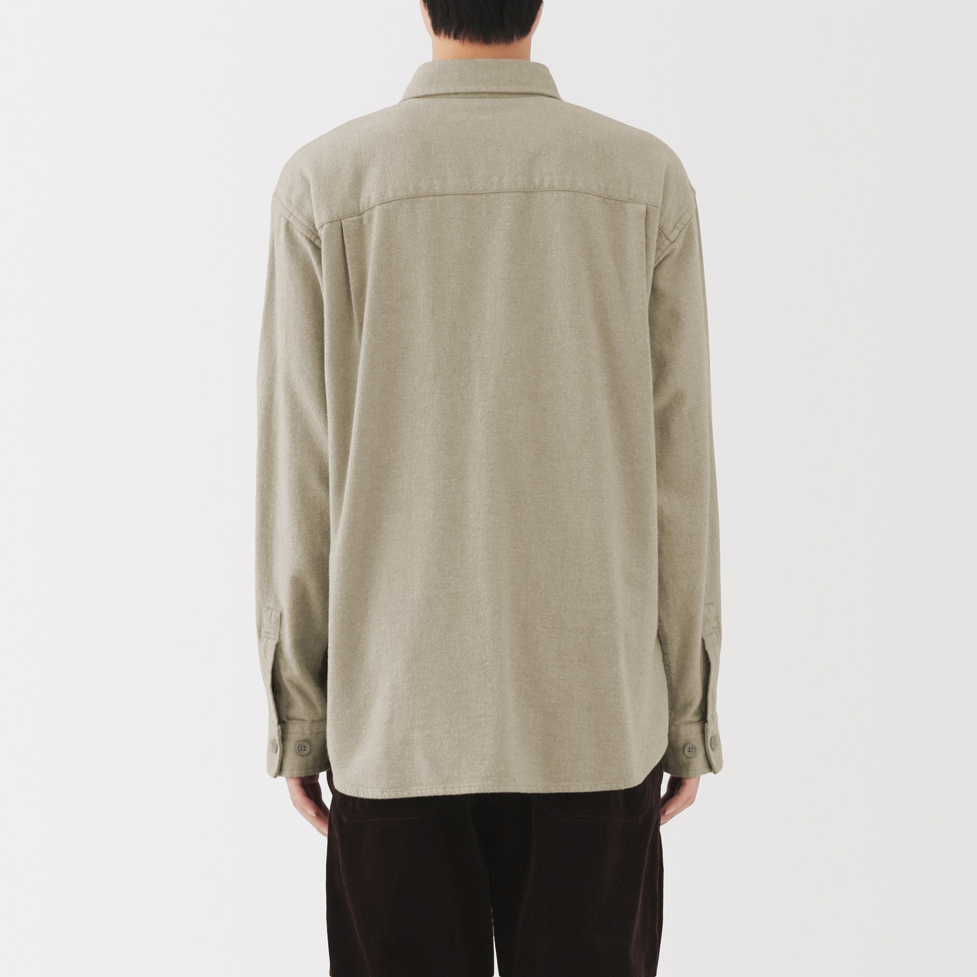 紳士　両面起毛フランネルシャツジャケット