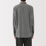 紳士　両面起毛フランネル長袖シャツ（再生コットン）