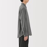 紳士　両面起毛フランネル長袖シャツ（再生コットン）