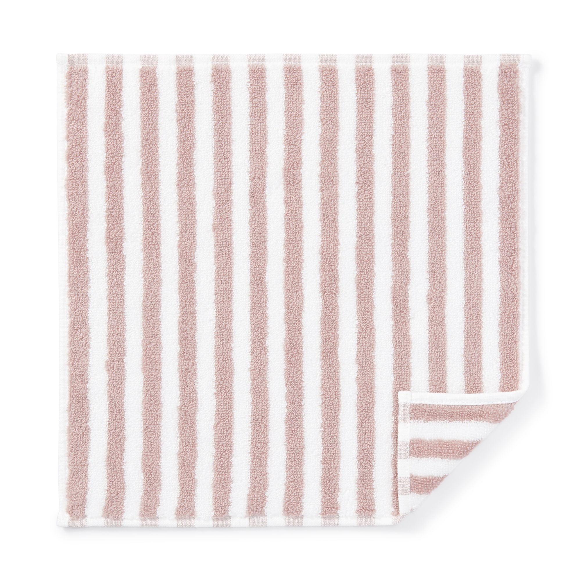 綿　やわらかタオル　ハンカチ（縞）　