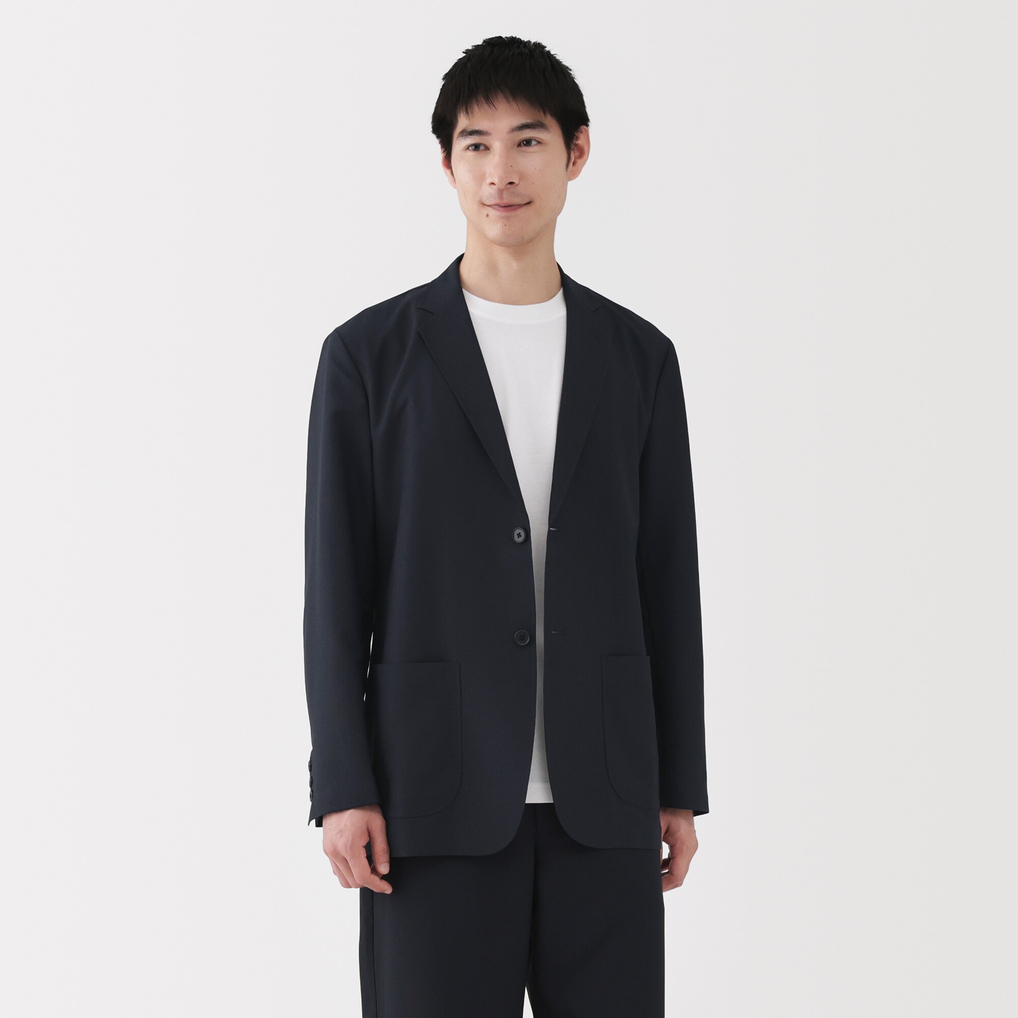 紳士　風を通すストレッチジャケット