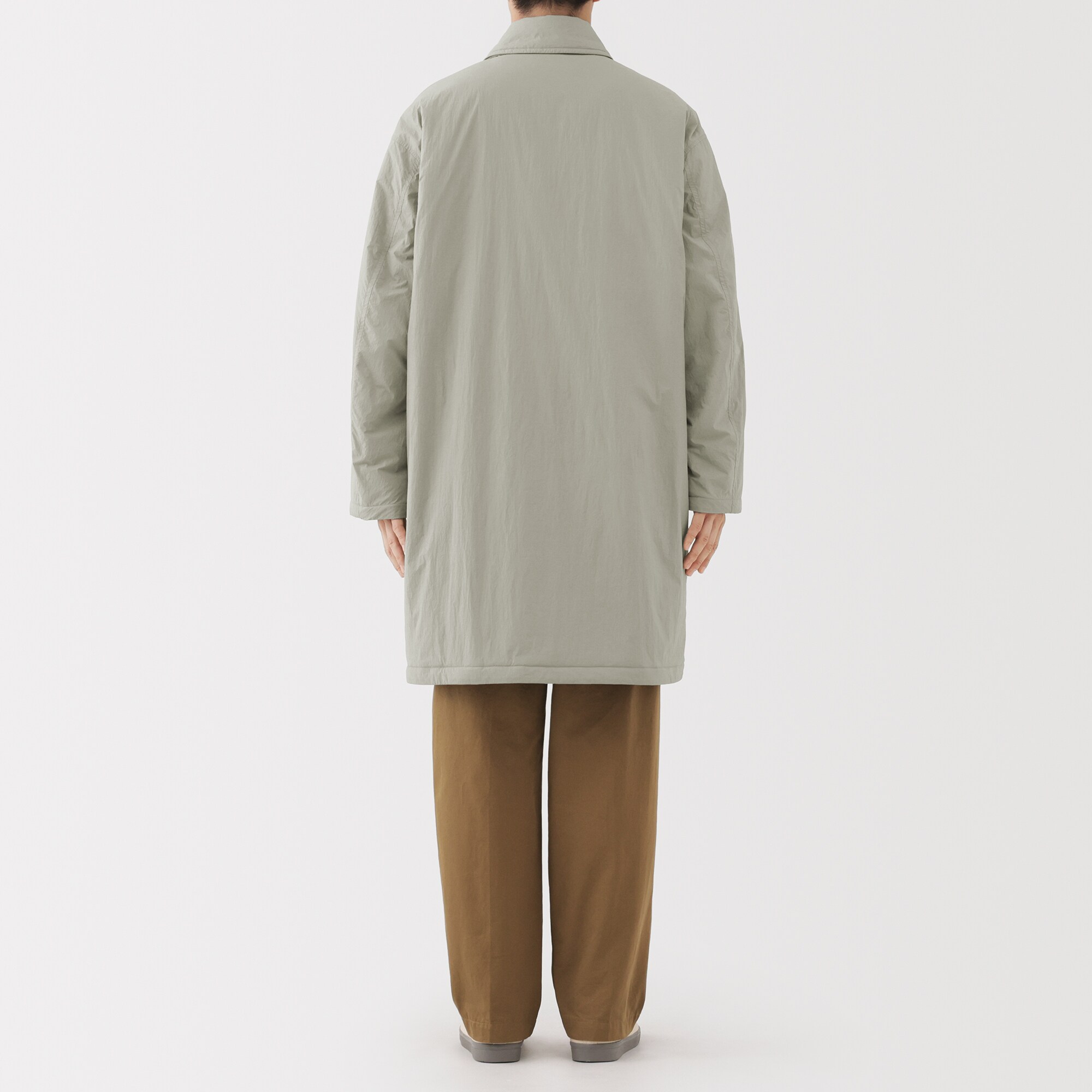 紳士　ふんわり中わた　撥水ステンカラーコート