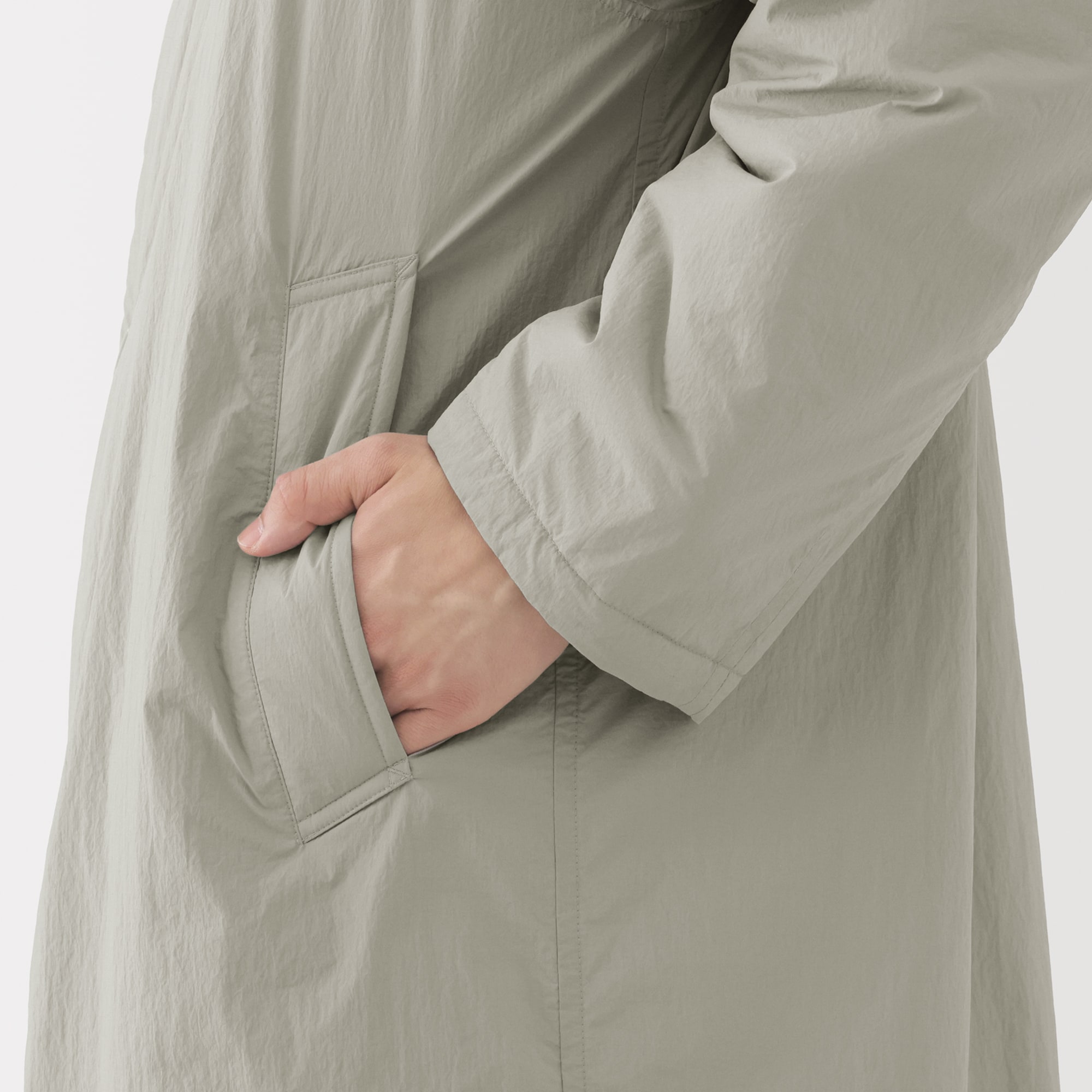 紳士 ふんわり中わた 撥水ステンカラーコート | 無印良品