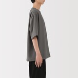 紳士　風を通す　ストレッチ　五分袖布帛Ｔシャツ