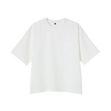 紳士　風を通す　ストレッチ　五分袖布帛Ｔシャツ