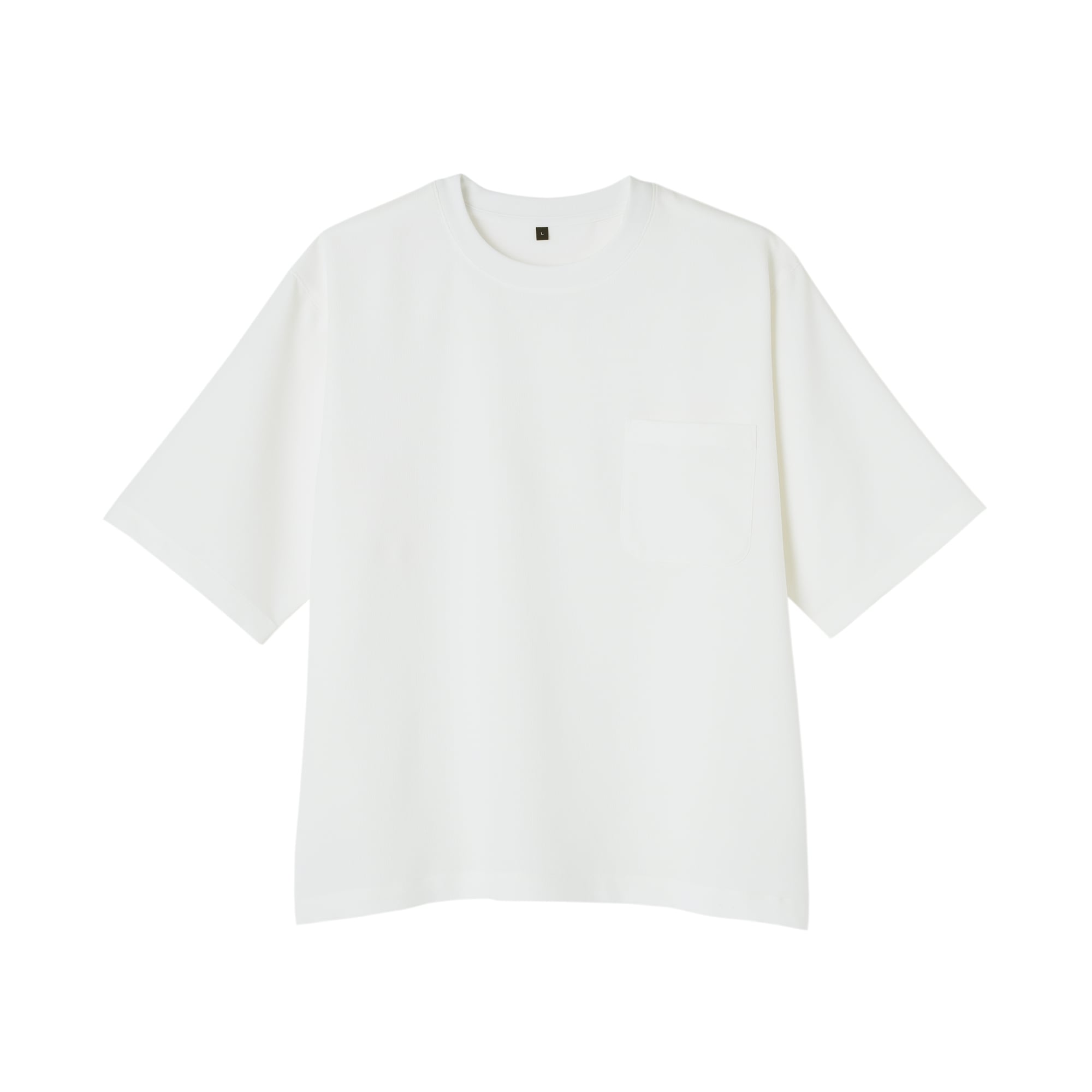 紳士　風を通す　ストレッチ　五分袖布帛Ｔシャツ