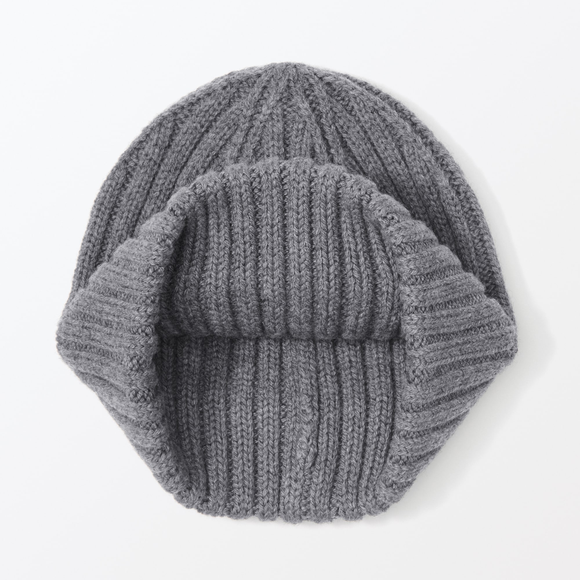 おでこのチクチクを抑えたメリノウール混　ワッチ