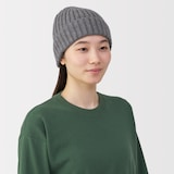 おでこのチクチクを抑えたメリノウール混　ワッチ