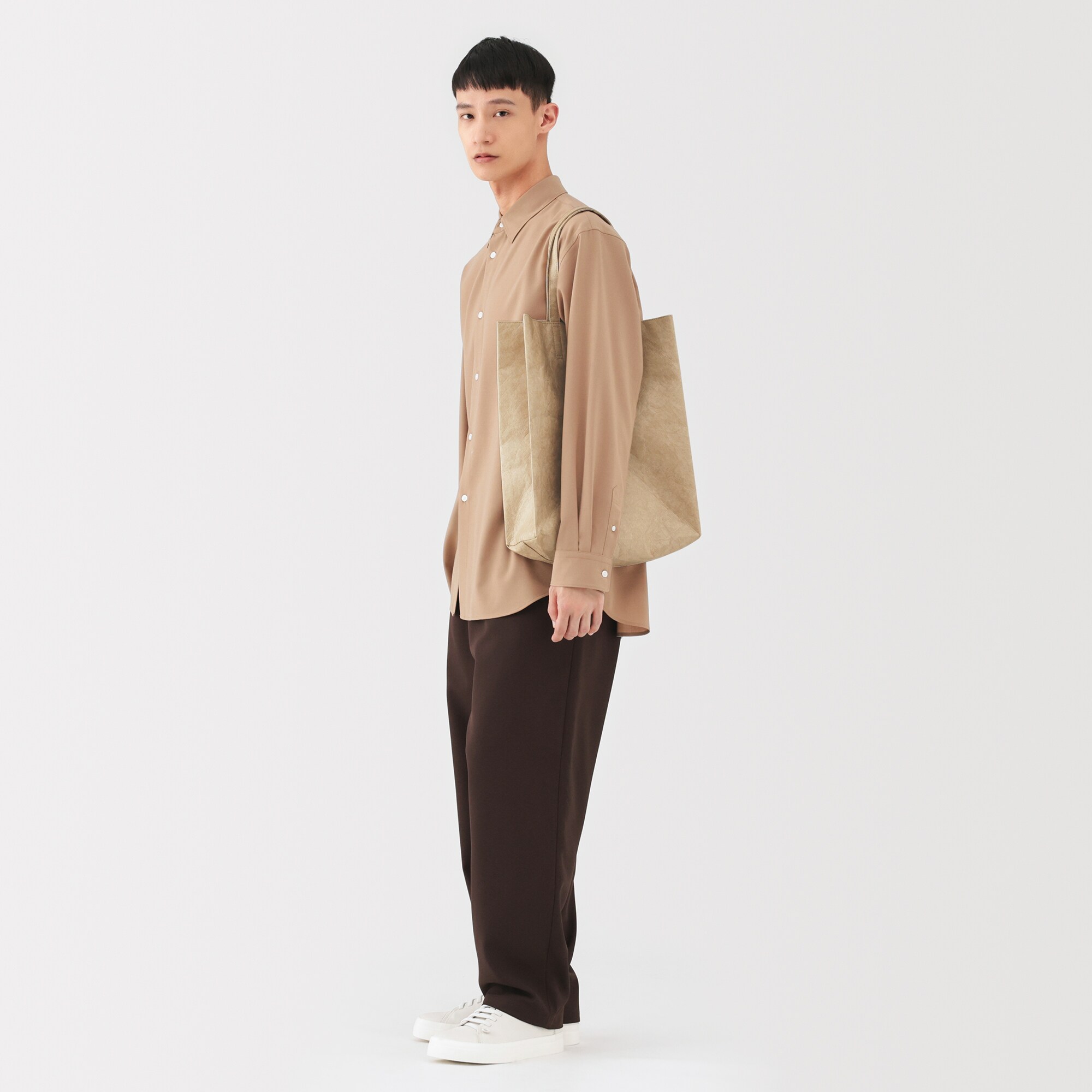 ペーパーライクトートバッグ 内ポケット付き | 無印良品