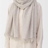 ふっくらウール　大判ストール（薄手）