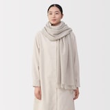 ふっくらウール　大判ストール（薄手）