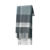 ふっくらウール　大判ストール（チェック）