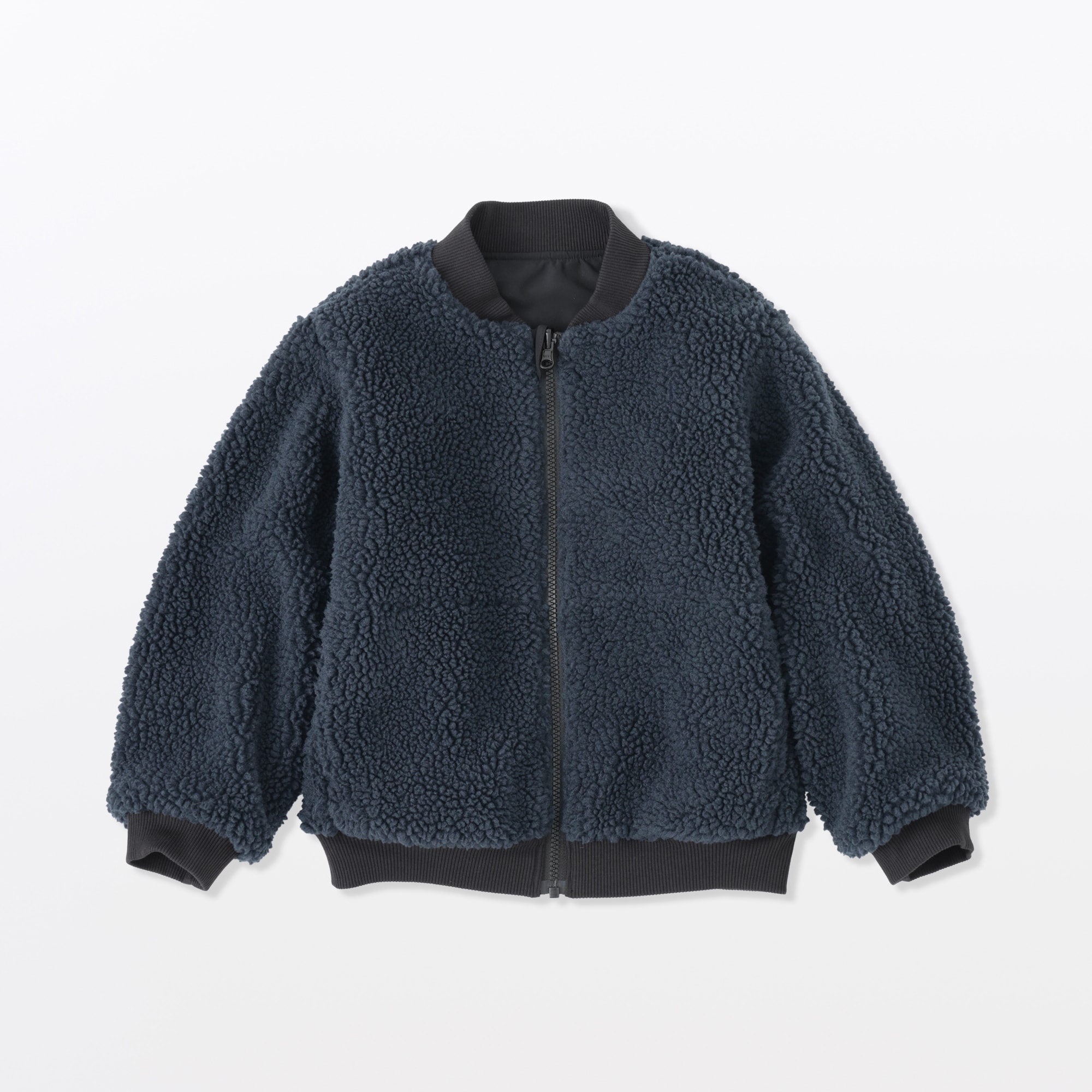 MOSCHINO kids フリースジャケット リバーシブル アウター 80㎝ キッズ 撥水リバーシブルジャケット（ボアフリース） | 無印良品
