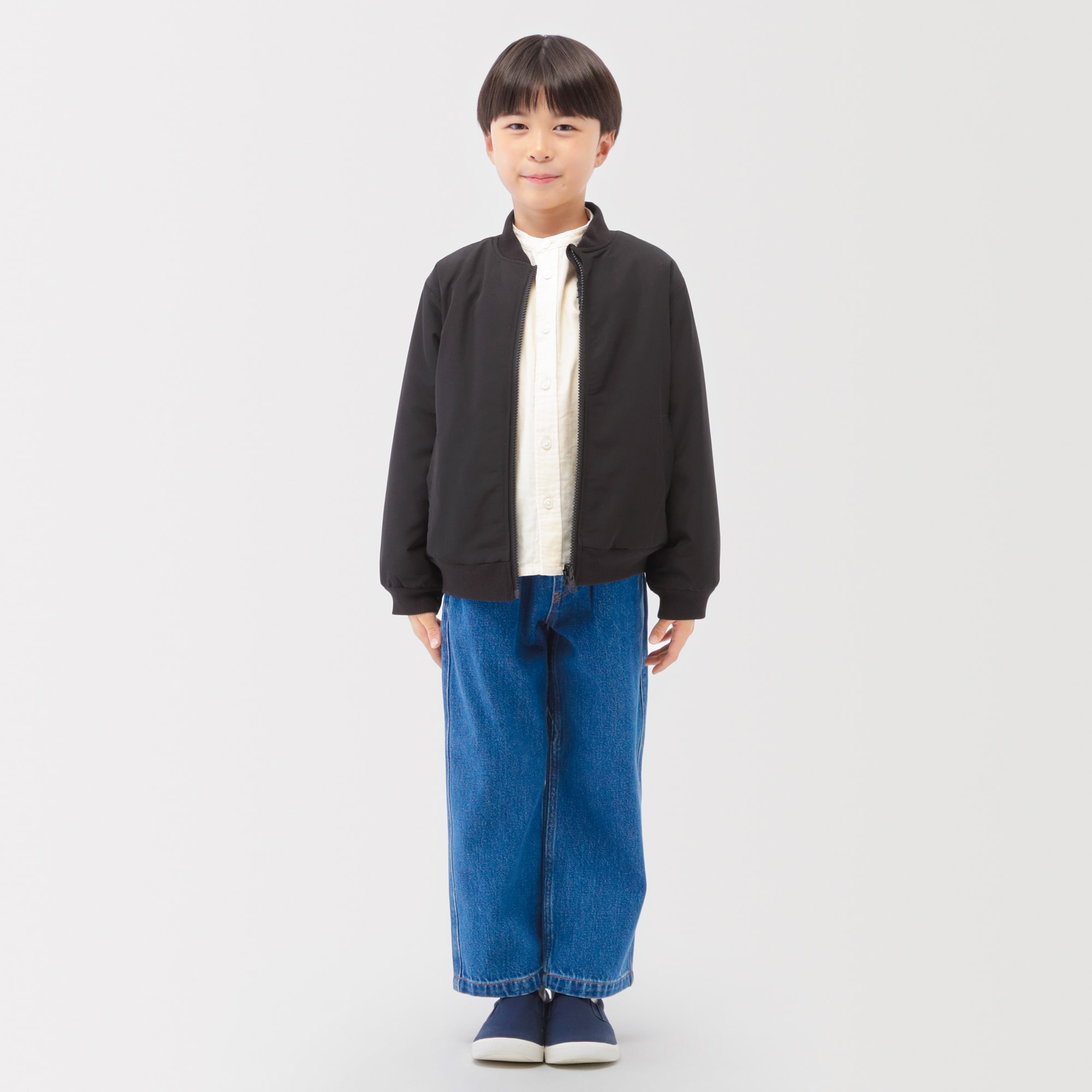 キッズ　撥水リバーシブルジャケット（ボアフリース）