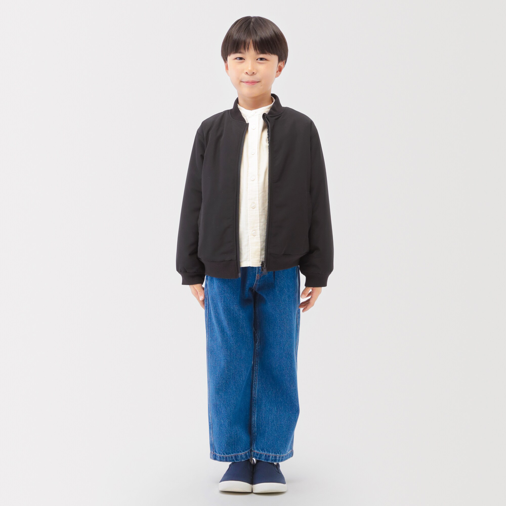 キッズ　撥水リバーシブルジャケット（ボアフリース）