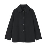 婦人　ウール混　ダブルフェイスショートコート