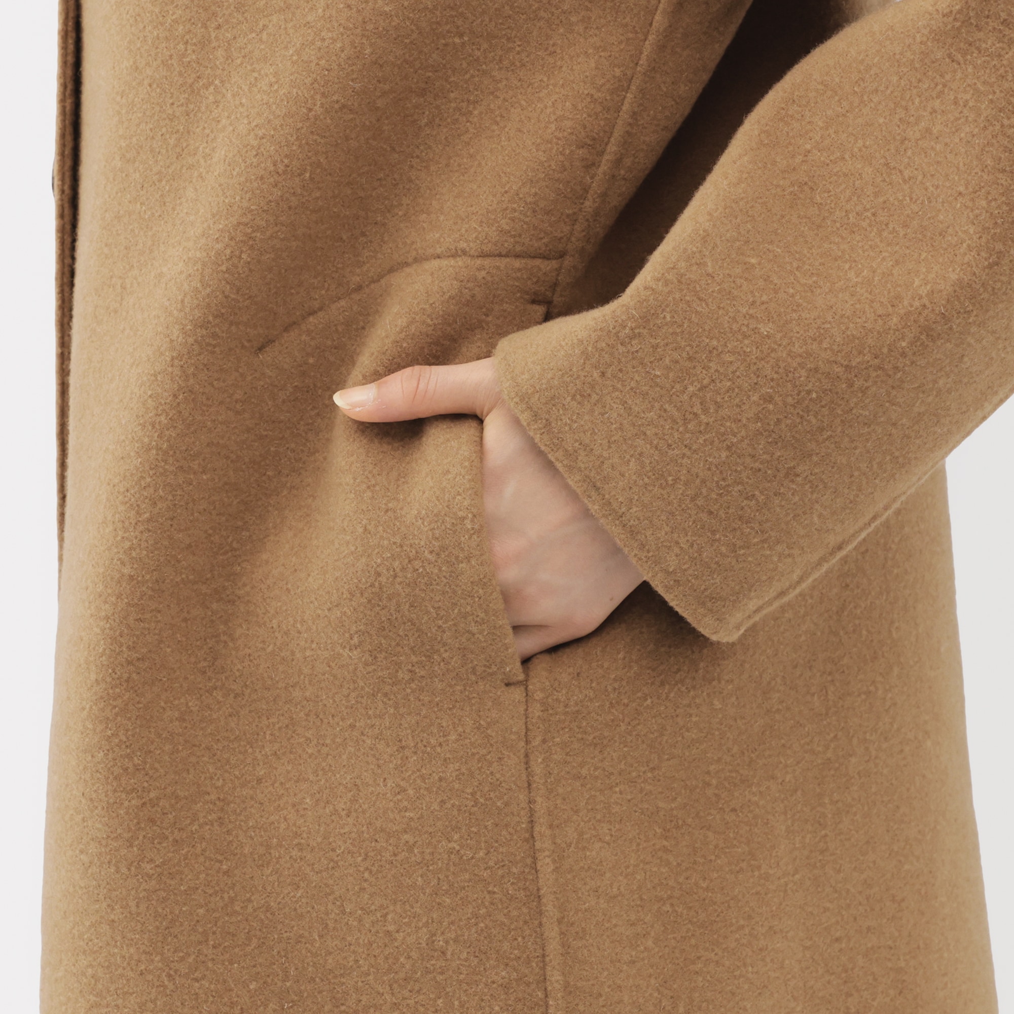 婦人 ウール混 ダブルフェイスショートコート | 無印良品